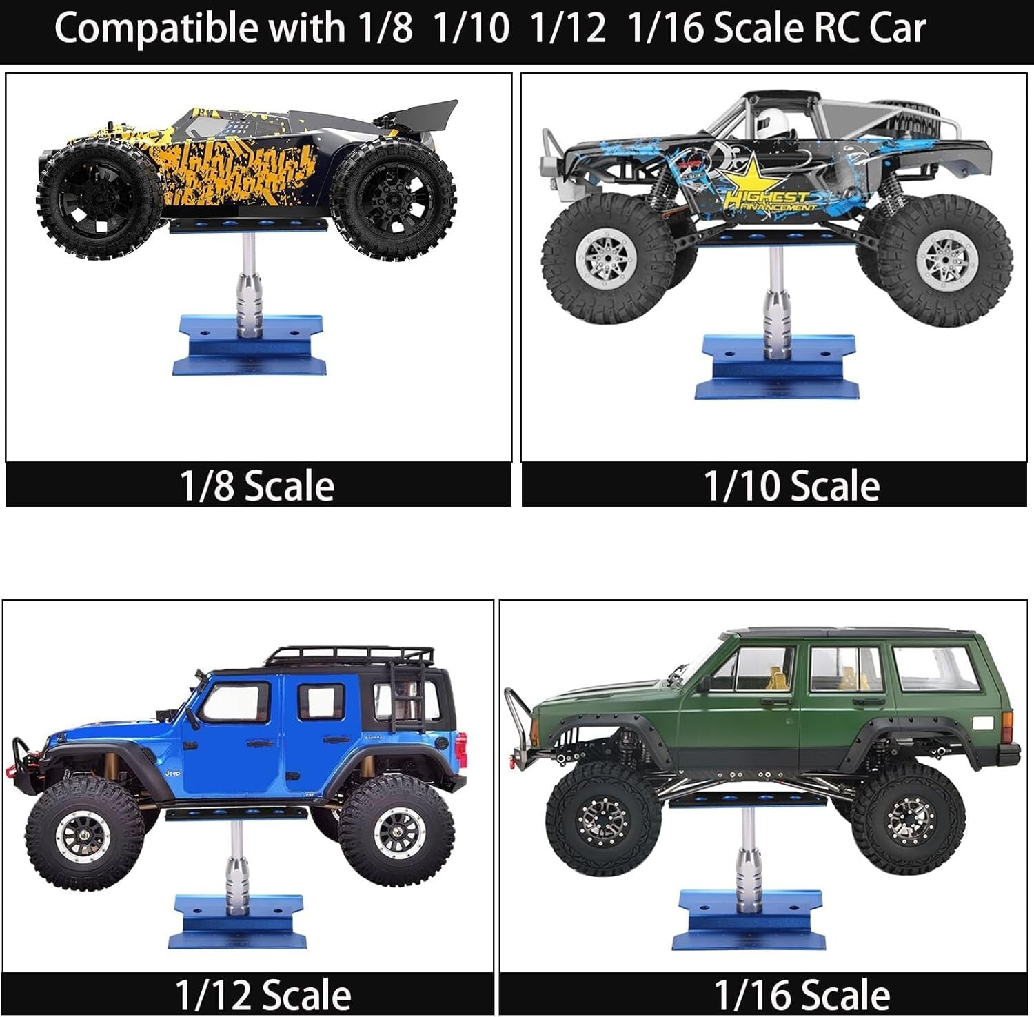 Efficient RC Car Repair Toolkit: Work Stand, 1100 Screws & 6 Tools Included