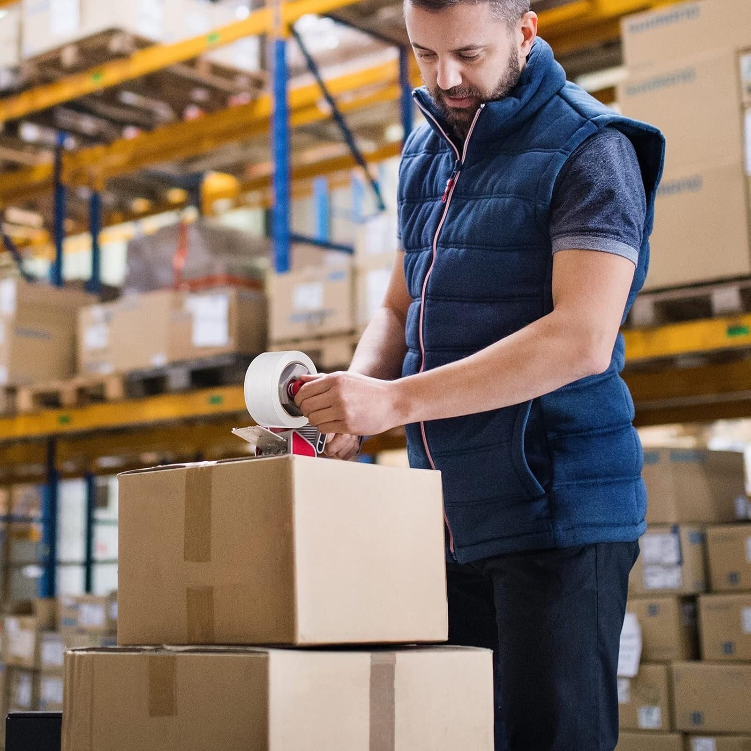 Clear BOPP Packing Tape - 36 Rolls, 2.7mil Thick, Perfect for Home & Office Use