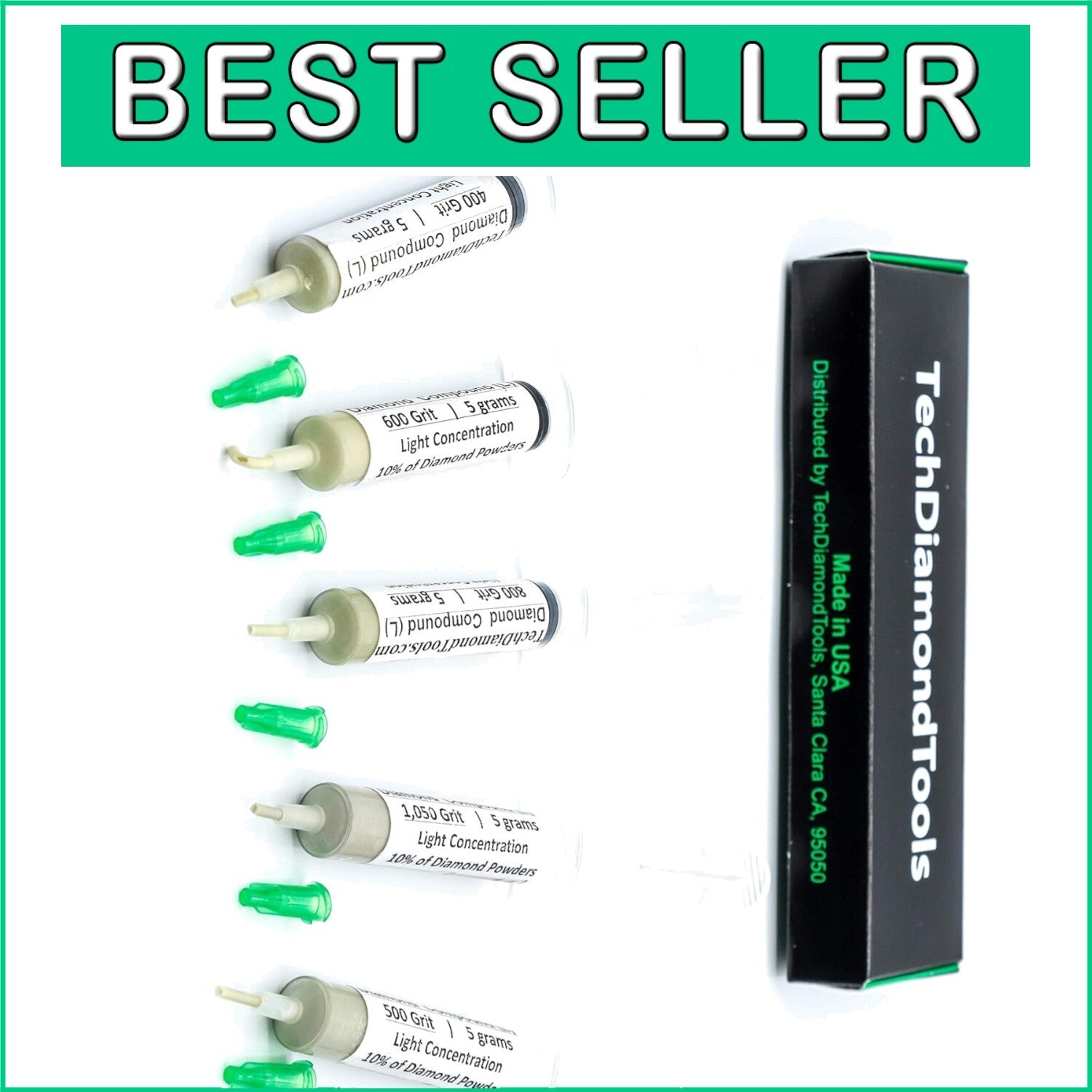 5-Piece Diamond Polishing Compound Kit for Jewelry, Metal, and Glass Repair