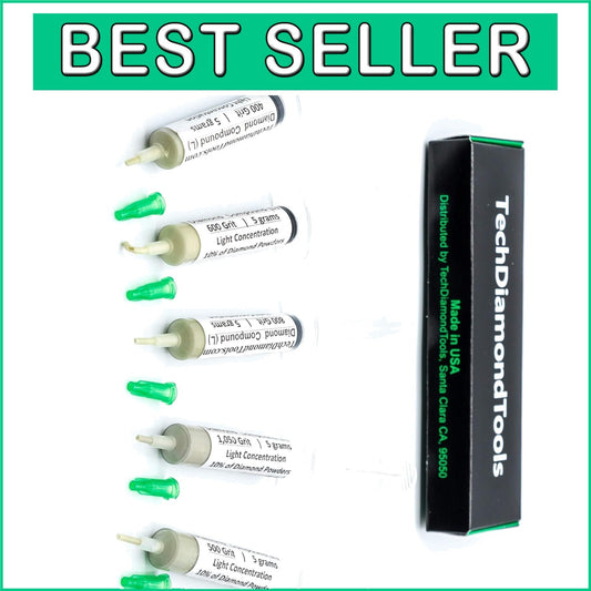 5-Piece Diamond Polishing Compound Kit for Jewelry, Metal, and Glass Repair