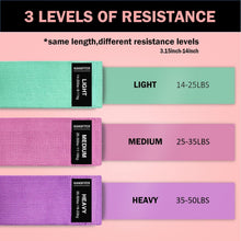 Load image into Gallery viewer, High-Quality Fabric Resistance Bands – Versatile Loop Bands for All Fitness