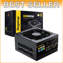 Load image into Gallery viewer, GM850 80 Plus Gold Certified Power Supply - 850W Gaming PSU with Modular Design