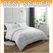 Load image into Gallery viewer, Chic and Cozy 7-Piece Queen Comforter Set - Allergy-Friendly Down Alternative
