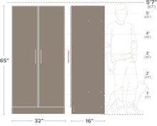 Load image into Gallery viewer, Versatile 2-Door Pantry and Garage Storage Cabinet, Adjustable Shelves 32" Wide