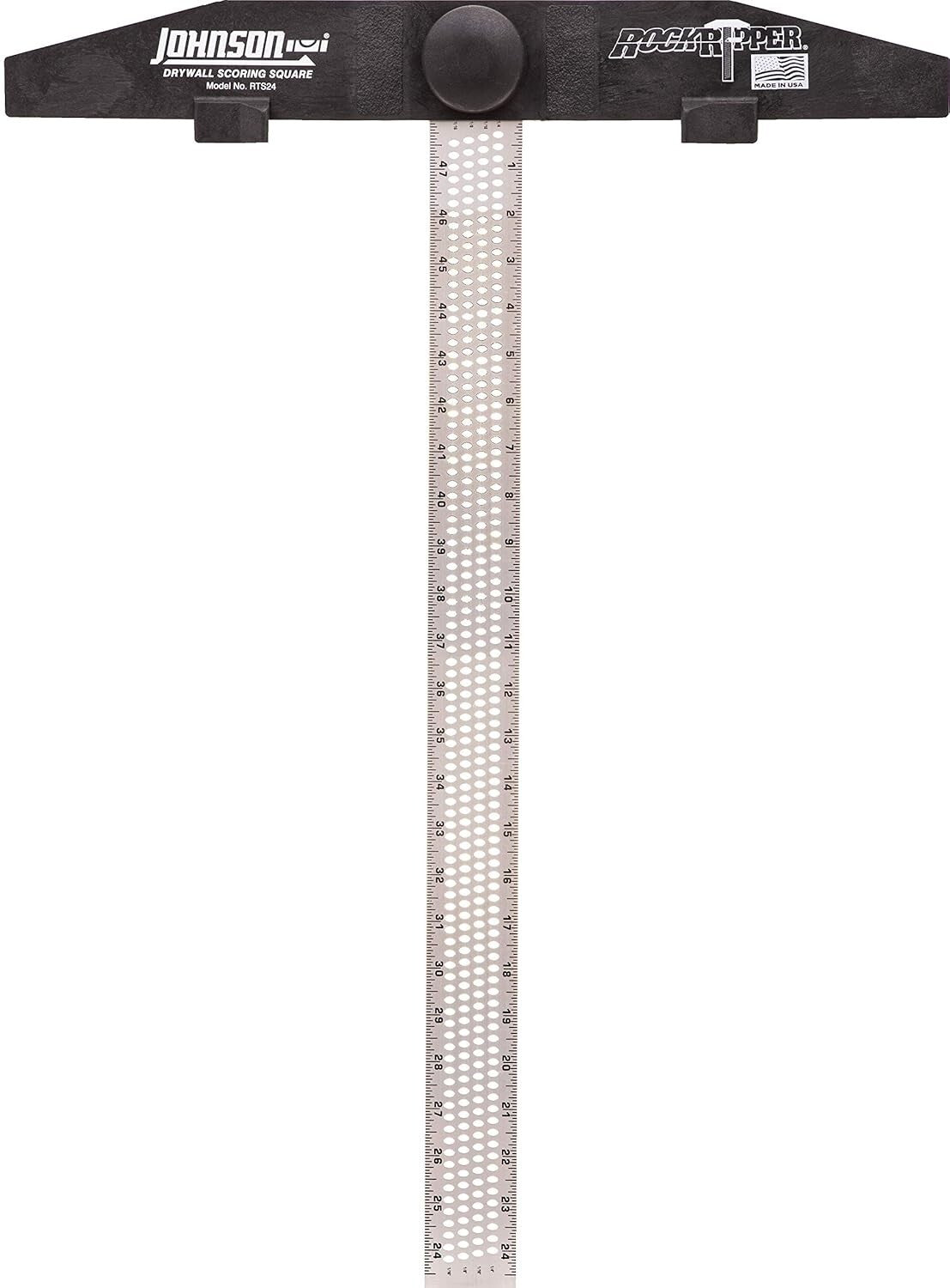 24" RockRipper Drywall Square with Structo-Cast Head - Durable Scoring Tool