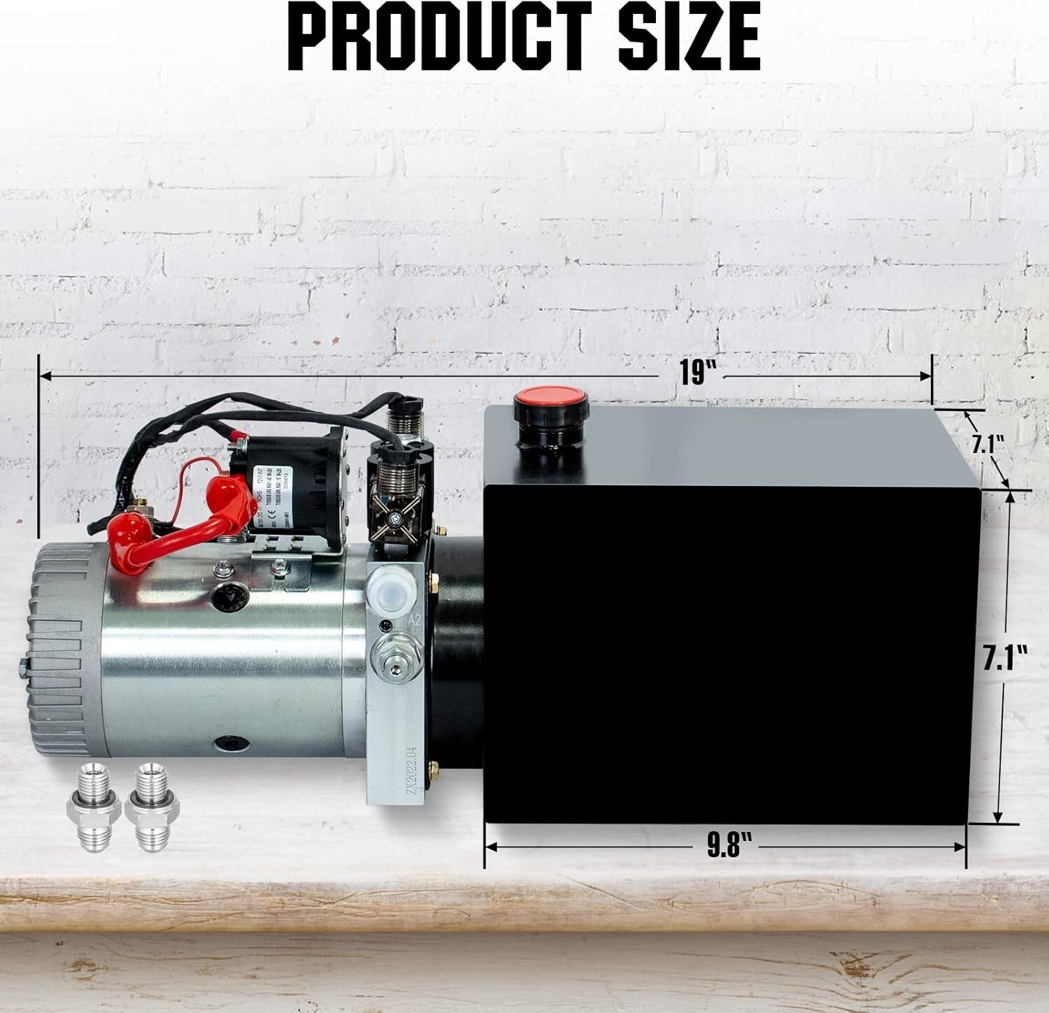 Powerful 12V Dump Trailer Hydraulic Pump with 8 Quart Capacity & Remote Control