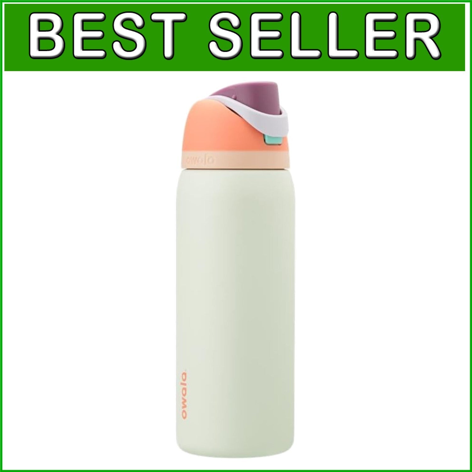 Double-Wall Insulated 40 oz Water Bottle for Sports - FreeSip & Surfs Edge