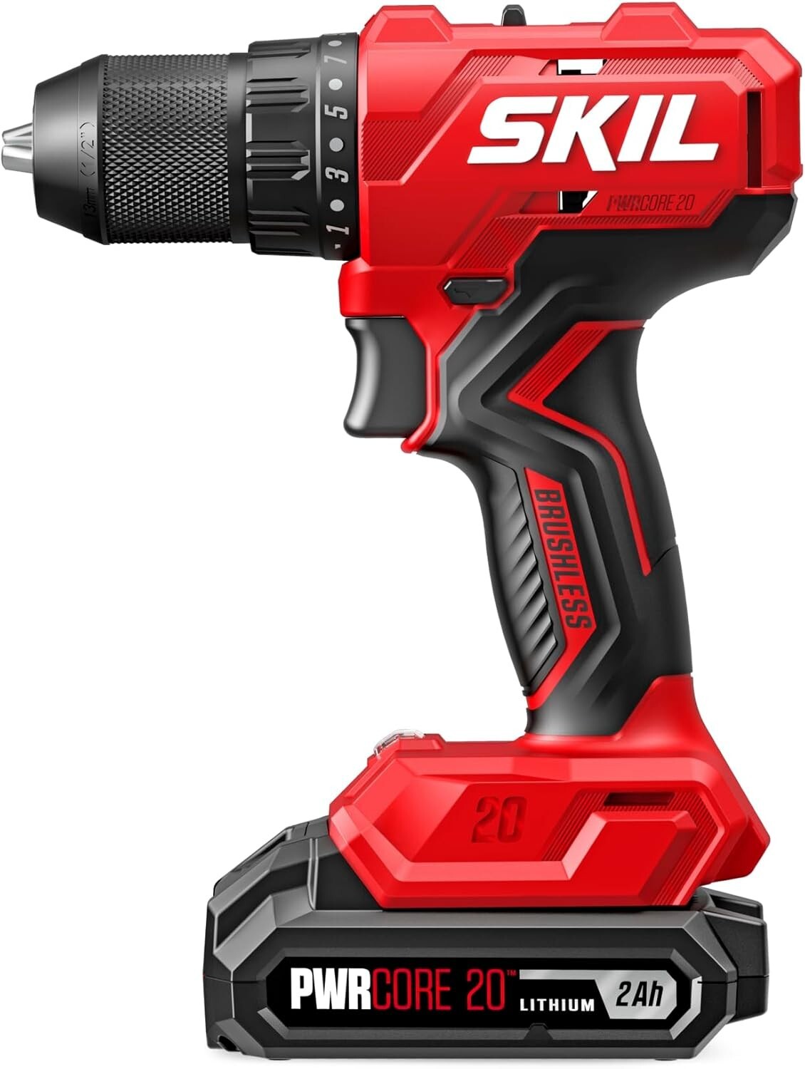 Versatile 20V Cordless Drill Kit with LED Light and Keyless Chuck - Complete Set