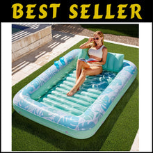 Load image into Gallery viewer, Ultimate XL Inflatable Sunbathing Lounger with Headrest - Summer Luxury Float