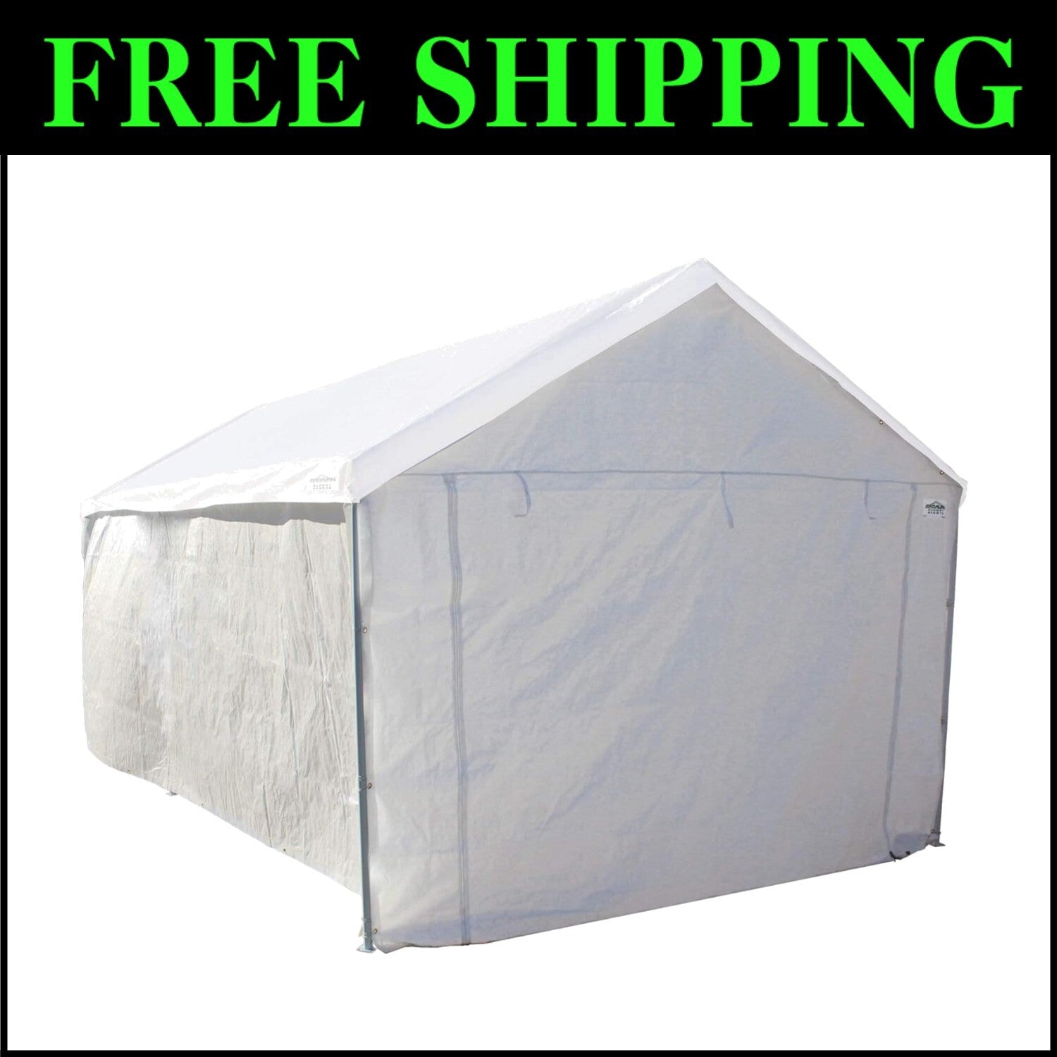 10x20 Waterproof Canopy Tent Sidewalls for Domain Carport with Elastic Straps