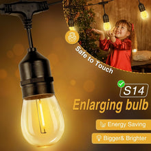 Load image into Gallery viewer, Remote Control Solar String Lights 100FT - 30+2 Shatterproof Bulbs for Parties