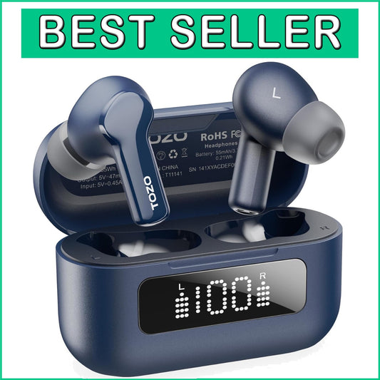 Bluetooth 5.3 Noise Cancelling Earbuds with 32 EQ Modes and Waterproof Design