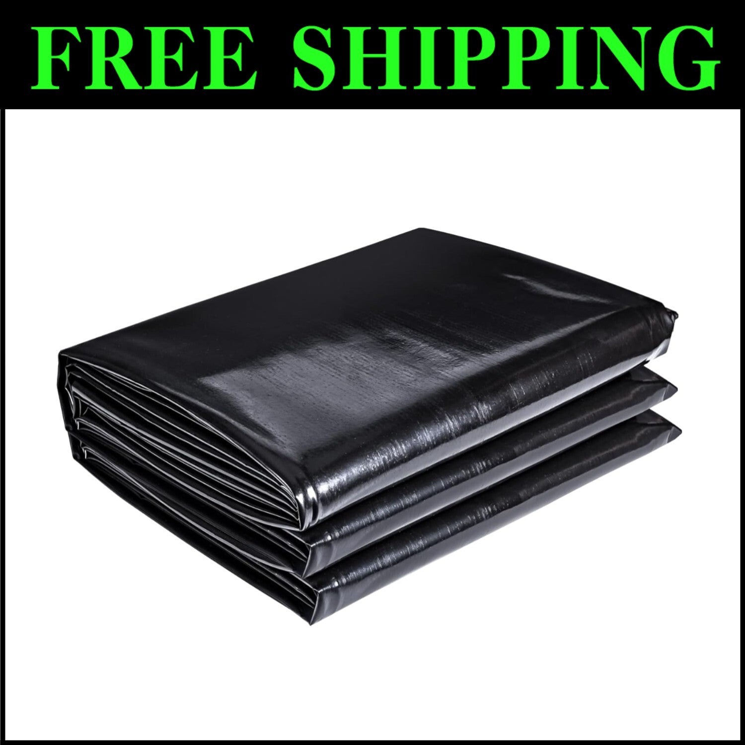 UV Resistant HDPE Pond Liner 15x15 FT - Perfect for Koi Ponds and Water Gardens