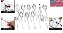 Load image into Gallery viewer, Versatile Serving Utensils Set - 12 Essential Tools in Durable Stainless Steel