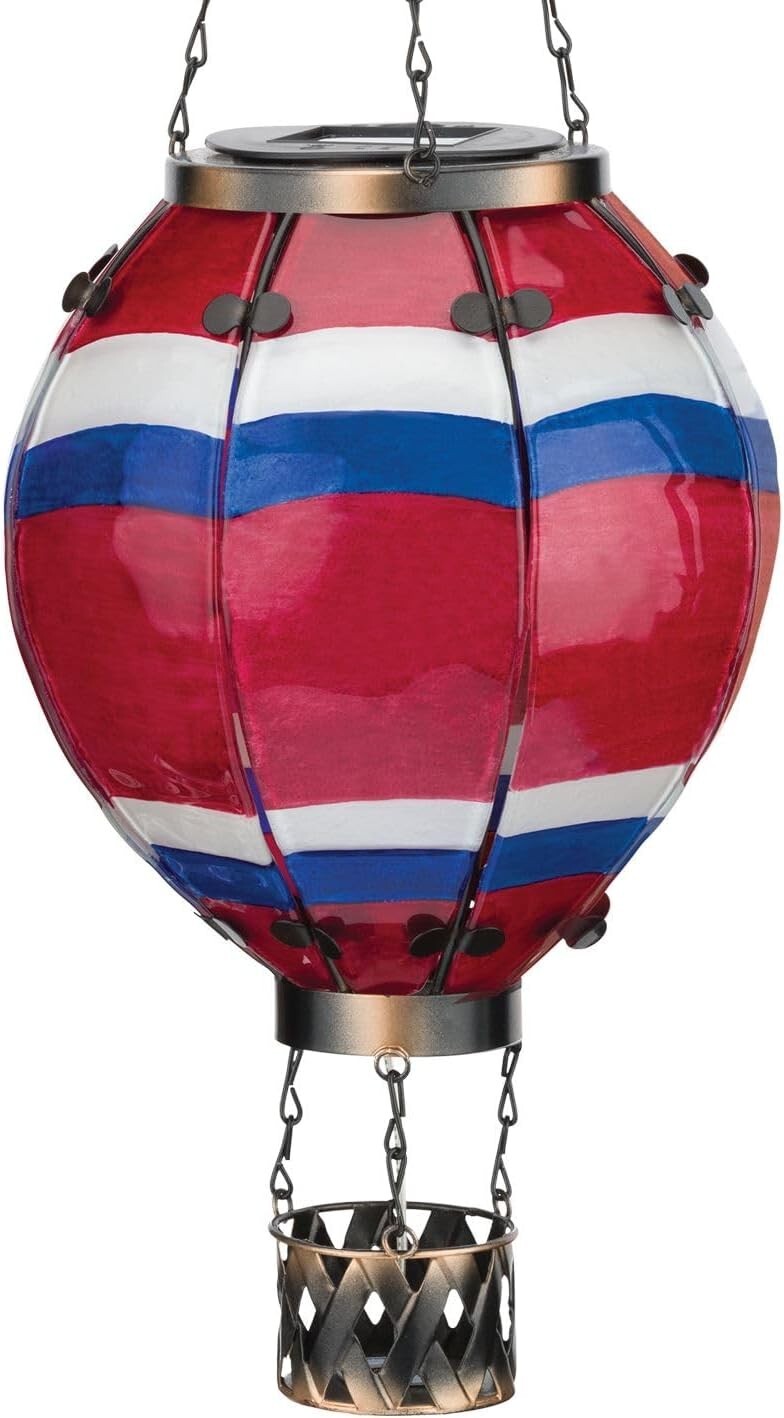 Eco-Friendly Solar-Powered Hot Air Balloon Lantern for Patios and Pathways