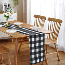Load image into Gallery viewer, Fashionable 12-Pack Gingham Table Runners 14" x 108" for Stylish Dining Events