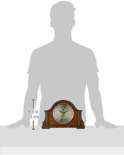 Load image into Gallery viewer, Timeless Chadbourne Analog Clock – Old World Walnut Finish, Tabletop Design