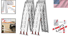 Load image into Gallery viewer, Professional-Grade Aluminum Ramps - 7.5 FT, 750 Lbs Each with Rubber Tips