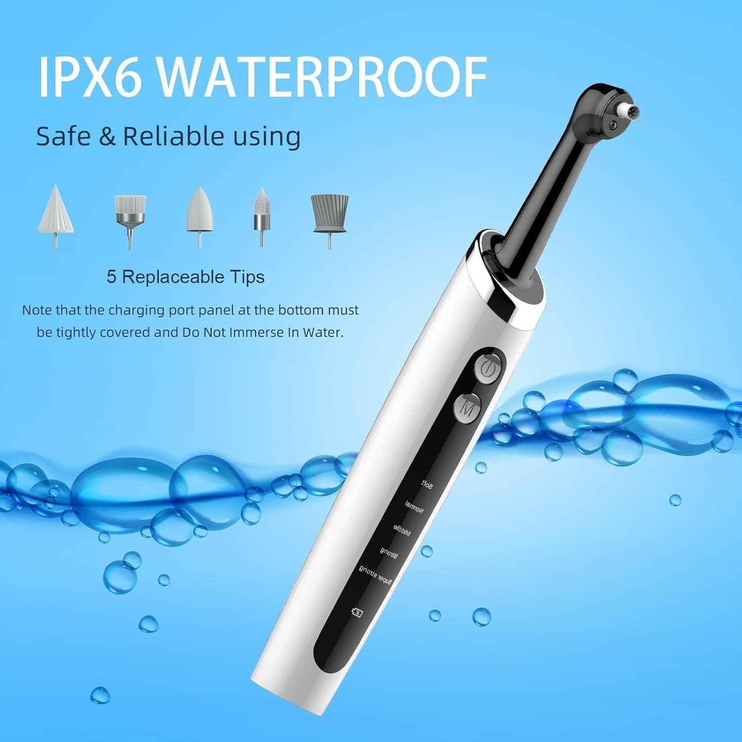 Advanced Dental Cleaning Kit: Electric Polisher with LED Light & Travel Friendly