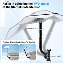 Load image into Gallery viewer, Sturdy Starlink Gen 3 Mount with Adjustable Pipe Adapter for Perfect Signal