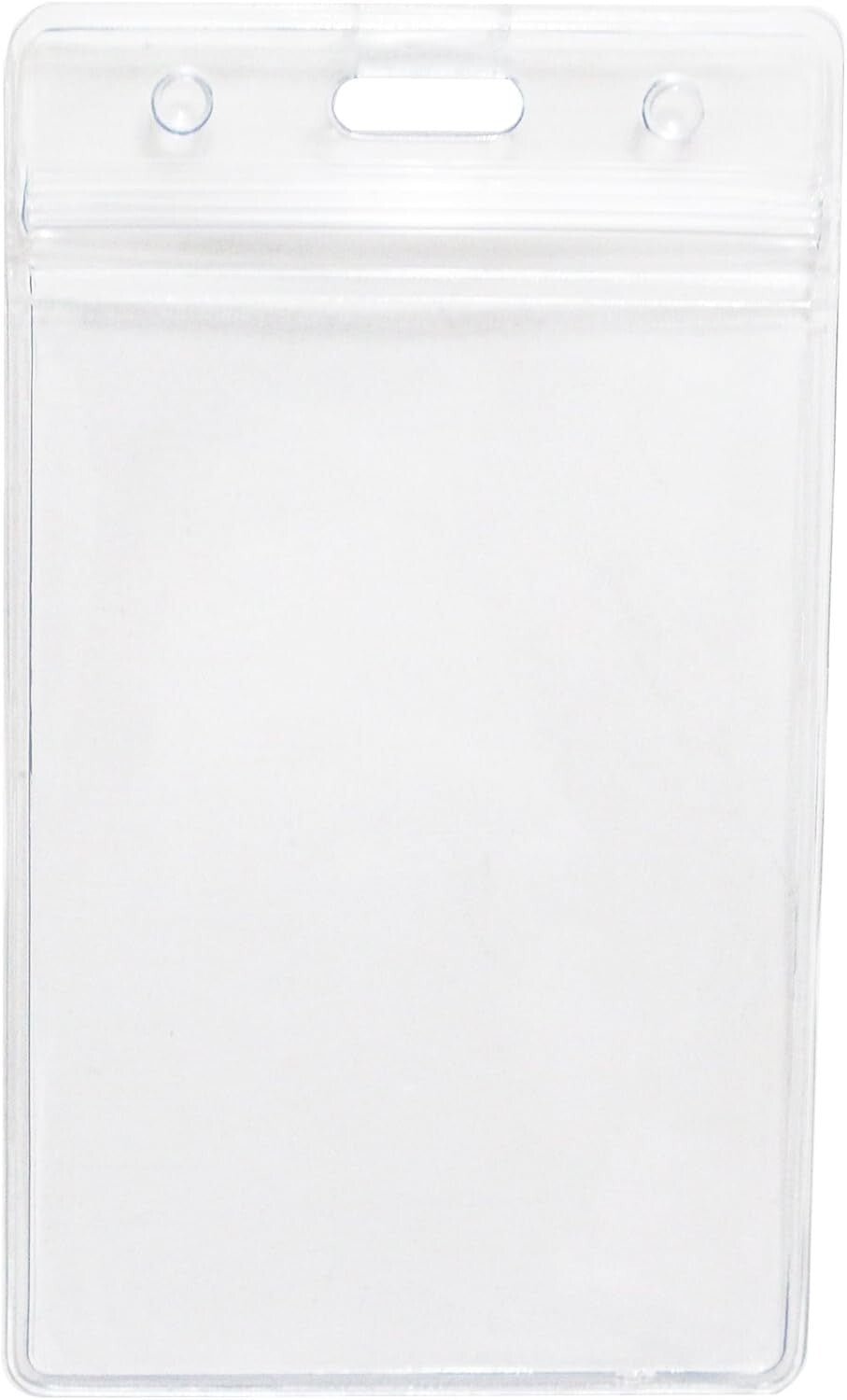 400 Pcs Waterproof Clear Plastic ID Badge Holders - Durable Vinyl Quality