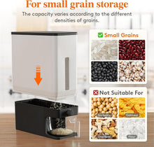 Load image into Gallery viewer, BPA-Free Grain Dispenser with Push-Button Seal - Ideal for Pantry Organization