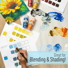 Load image into Gallery viewer, Versatile 24-Color Acrylic Paint Set with Brush Bundle - American Made Quality