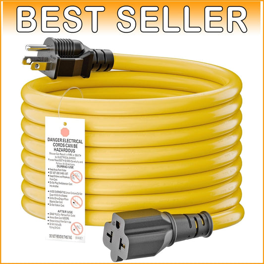 15FT NEMA 5-15P to 20A Adapter Cable - Supports Wide Voltage Household Use