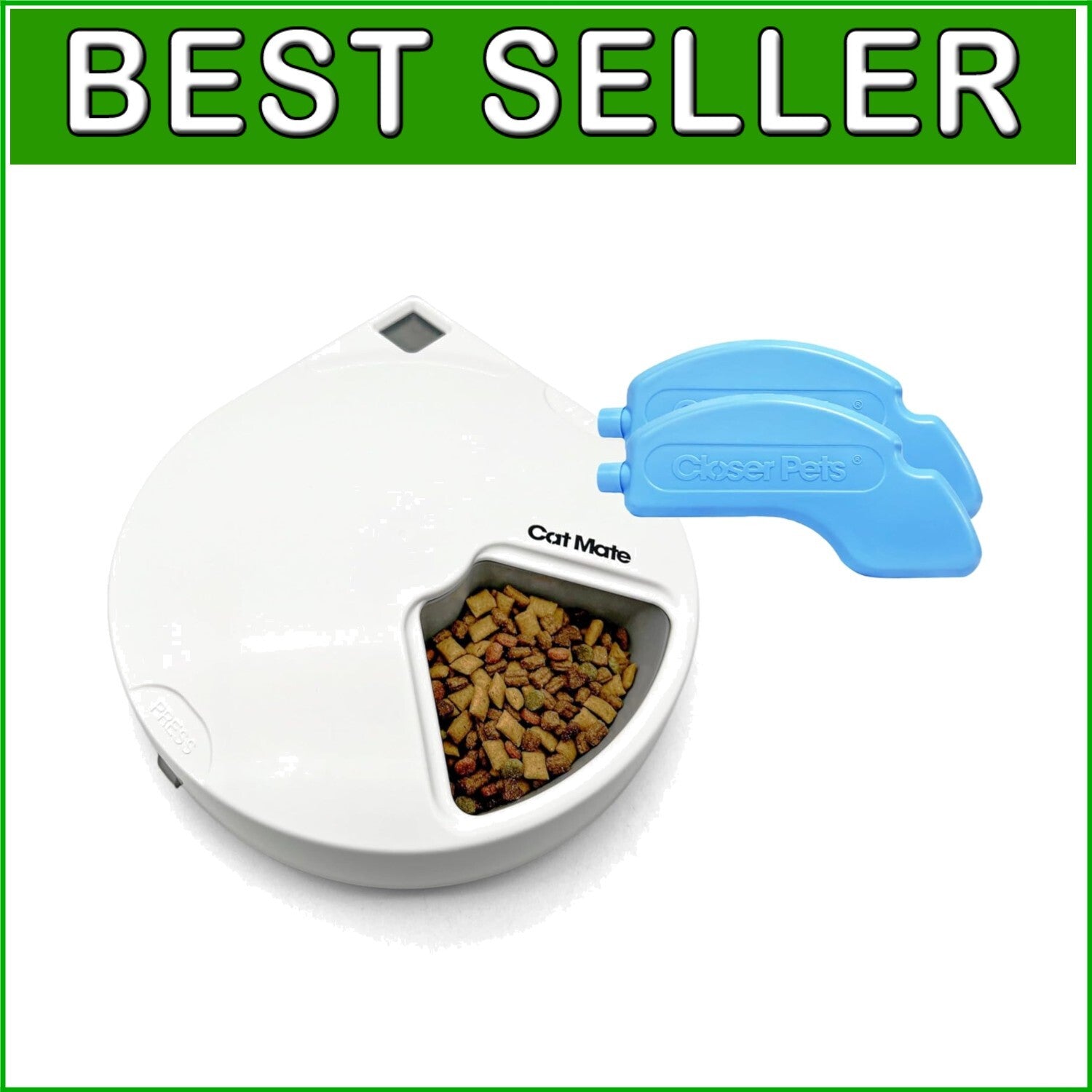 Programmable Automatic Feeder for Cats & Small Dogs - 5 Meal with Ice Packs