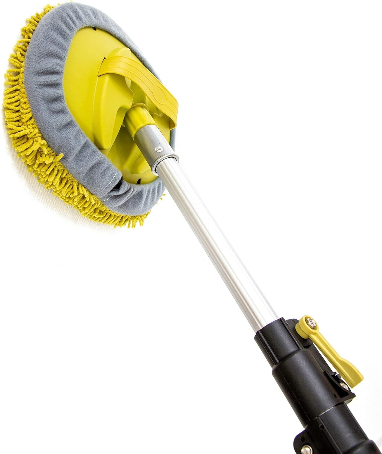 Extending 5-12 Ft Microfiber Mop for Scratch-Free Car Wash and Home Cleaning