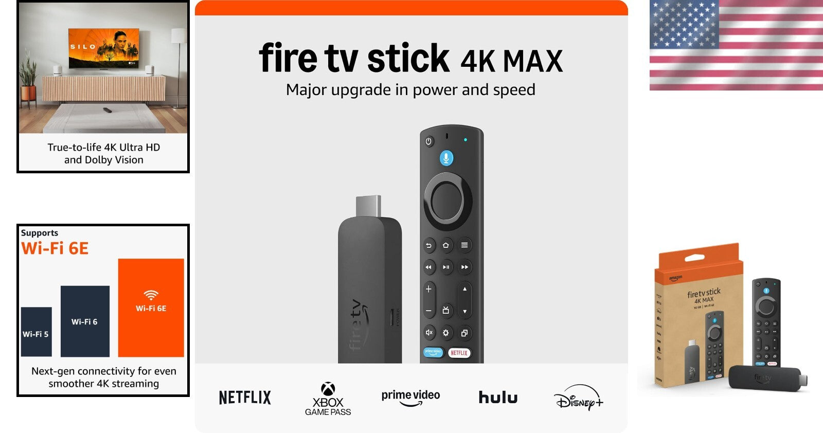 Fire TV Stick 4K Max: Enjoy Fluid Navigation, 4K Entertainment + Art Display