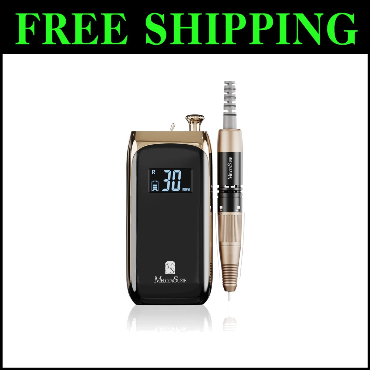 Artisan Electric Nail Drill with Rechargeable Battery - 30,000 RPM Performance