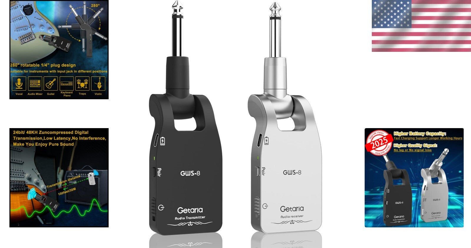 Upgrade Your Performance: 2.4G Wireless Guitar System for Electric Guitar & Bass