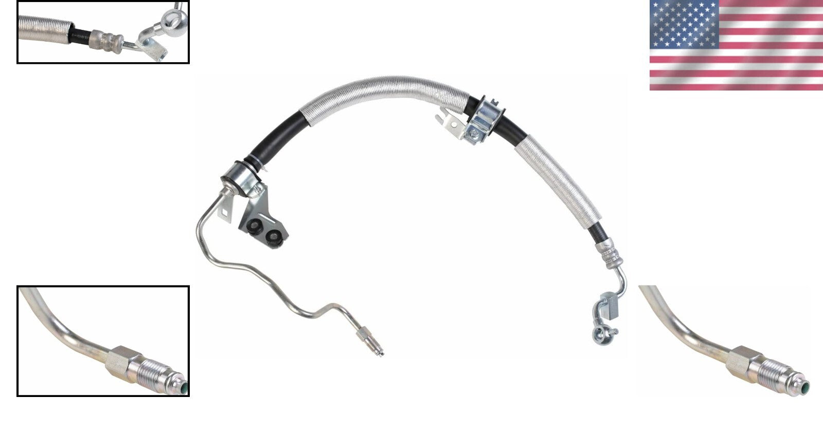 OE Quality Power Steering Hose Assembly - Includes All Necessary Accessories