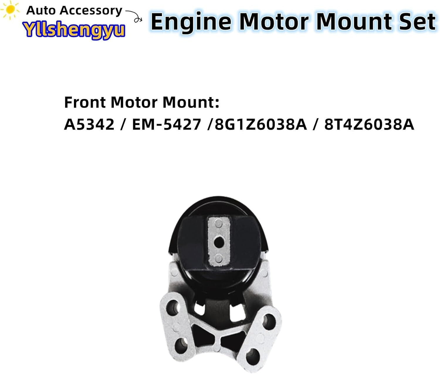 Durable Engine Mount Set for 2007-2015 Lincoln MKX & Edge - No Noise Vibration