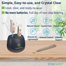 Load image into Gallery viewer, Compact Rechargeable Hearing Aids for Seniors - Fast Charging &amp; Noise Canceling