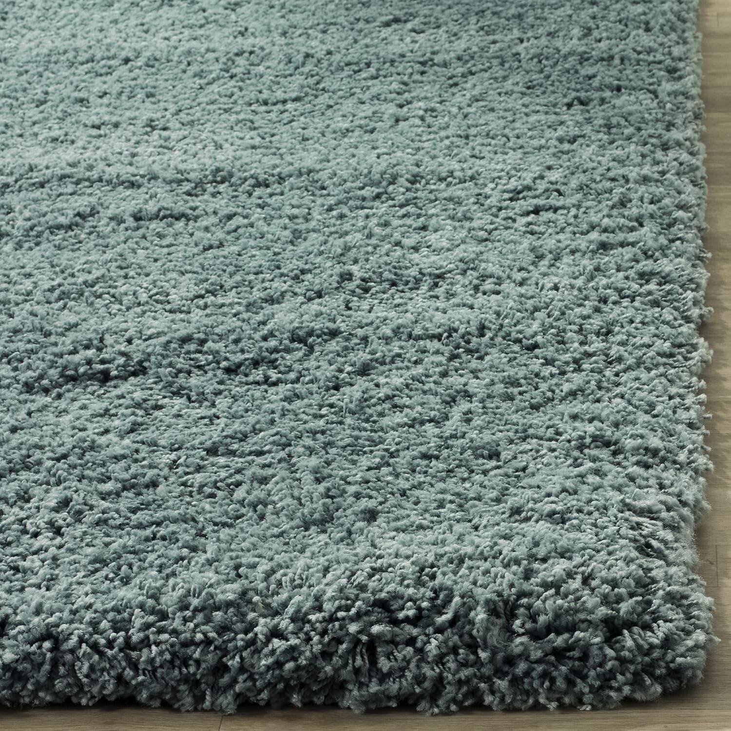 Plush Light Blue California Shag Runner Rug - 2'3" x 7' for High Traffic Areas