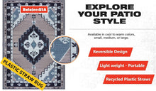 Load image into Gallery viewer, Lightweight Portable Outdoor Rug - 6x9 ft Waterproof Straw Mat for All Occasions