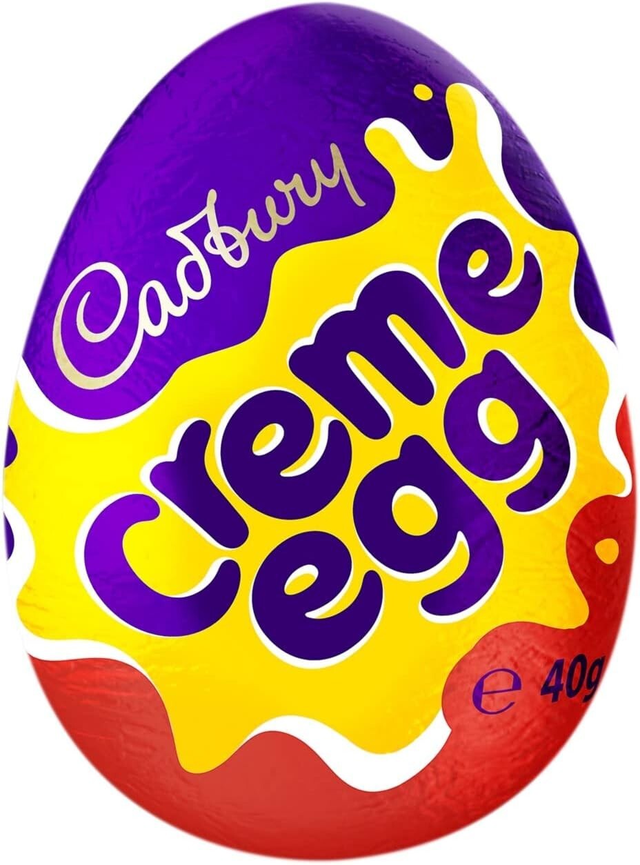 48 Pack of Creme Eggs - Vegetarian Milk Chocolate Eggs for Easter Celebrations