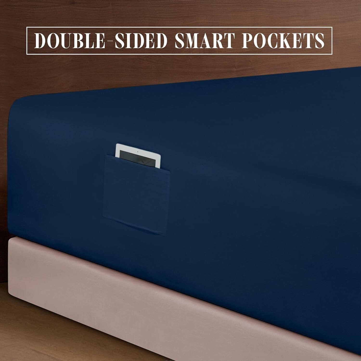 Elegant King Sheet Set with 1500 Thread Count, Deep Pocket for Thick Mattresses