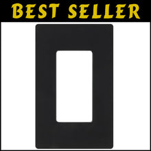 Load image into Gallery viewer, Screwless Glossy Black Light Switch Cover Plate - 96 Pack Decorator Style