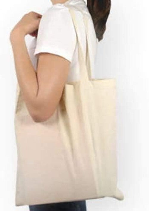 50 Lightweight Natural Cotton Tote Bags - Eco-Friendly, Durable, and Stylish