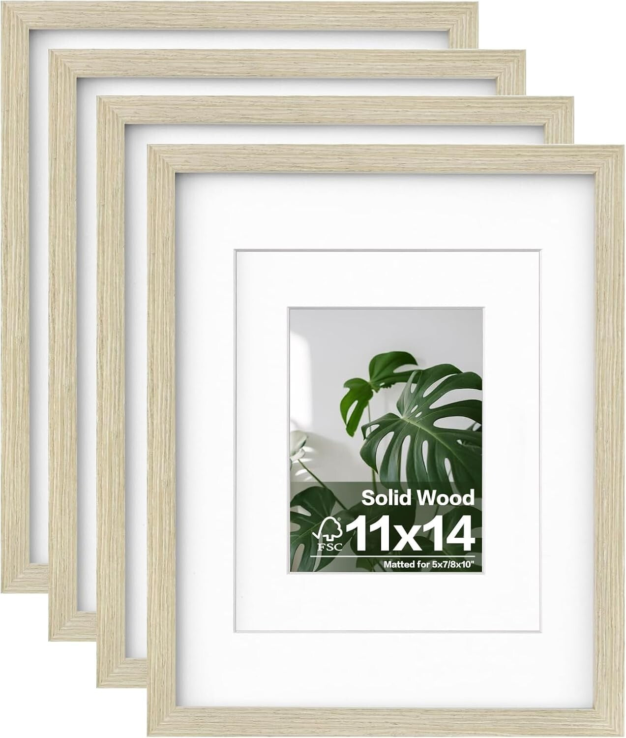 Premium Solid Wood Photo Frames in Distressed Finish - Easy Mounting & Display