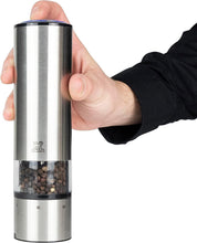 Load image into Gallery viewer, Stainless Steel Electric Pepper and Salt Mills with Adjustable Grind &amp; LED Light