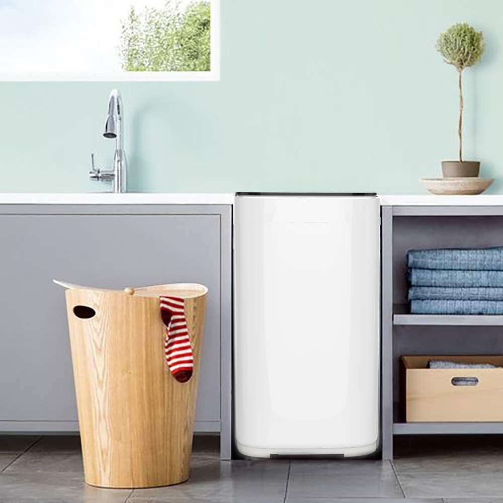 Compact 2-in-1 Fully Automatic Washing Machine with Built-in Pump, 8 lbs Cap