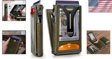 Load image into Gallery viewer, Minimalist Men's Wallet - Slim Magnetic Leather Clip Wallet with Gift Packaging