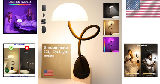 Cute and Compact Clip-On Light with Warm & Cool Settings – Perfect for Nurseries