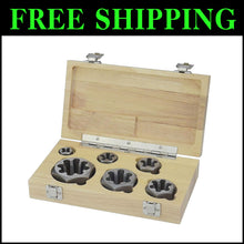 Load image into Gallery viewer, Durable 6-Piece Hex Die Set - Carbon Steel with Wooden Case for Easy Storage