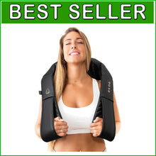 Load image into Gallery viewer, Comfortable Full Body Shiatsu Massager with Heat &amp; Adjustable Intensity Levels