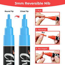 Load image into Gallery viewer, Versatile 40-Pack Liquid Fine Tip Chalk Pens for All Non-Porous Surfaces